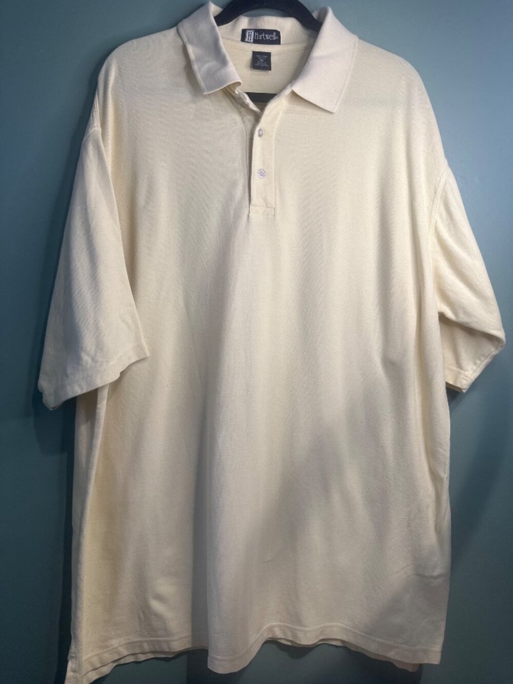 Hartwell Men's 3XL Butter Yellow Pima Cotton Polo Golf Casual Preppy Shirt